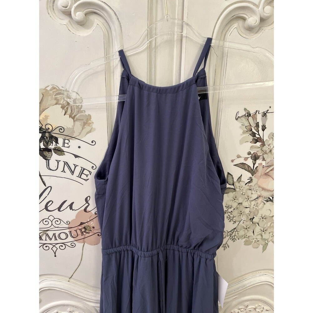 Lulus Essence of Style Navy Blue Maxi Dress Size S NWT - Picture 8 of 10